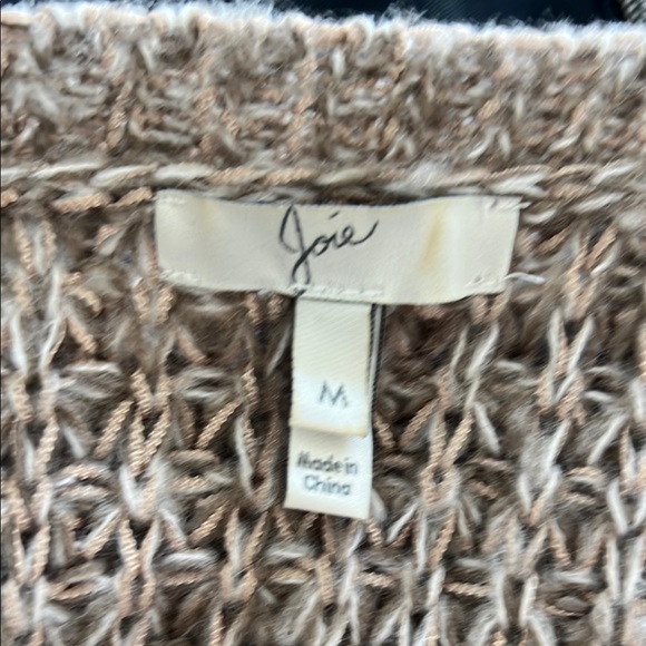 Joie Cream Chunky Knit Crew & Scoop Necks Sweater - Picture 4 of 5